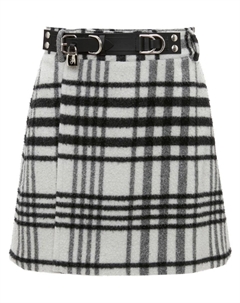 Юбка А-силуэта в клетку, белый Jw anderson