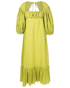 Платье миди Valato со сборками, зеленый Clube bossa