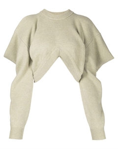 Джемпер с драпировкой, зеленый Alexander wang