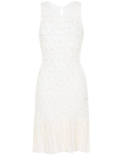 Платье мини с бахромой, бежевый Chloe