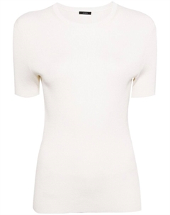 Трикотажный топ с круглым вырезом, бежевый Joseph