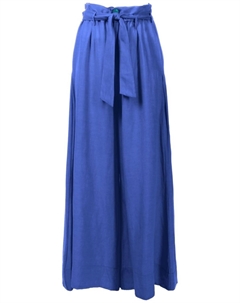 Брюки палаццо с присборенной талией, синий Amir slama