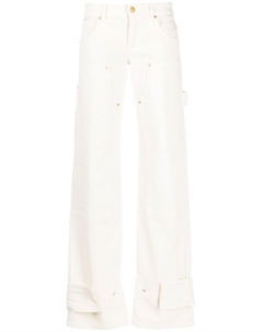 Брюки оверсайз, белый Blumarine