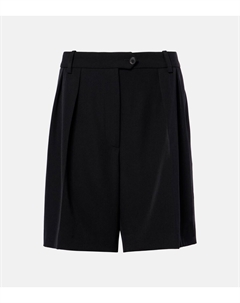 Шорты из шерсти Эфрон, черный The row