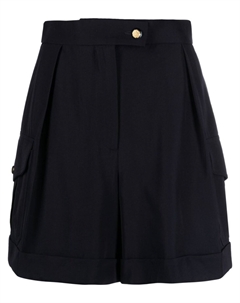 Шорты карго с завышенной талией, синий Alexander mcqueen