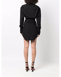 Приталенное платье-рубашка, черный Alexander wang