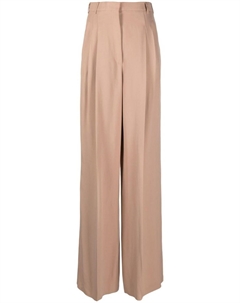 Прямые брюки с завышенной талией, коричневый Rochas