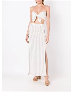 Юбка макси в полоску, белый Amir slama