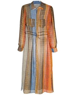 Платье-рубашка Silk, мультиколор Amir slama