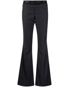 Расклешенные брюки с логотипом, серый Halfboy