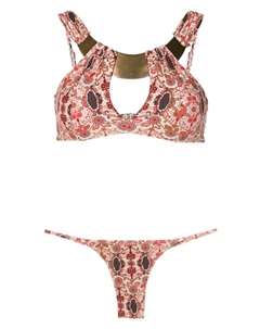 Бикини с вырезом и цветочным принтом, красный Amir slama