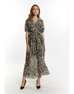 Платье макси MIT ZEBRA, бежевый Faina