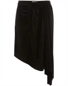 Юбка асимметричного кроя со сборками, черный Jw anderson