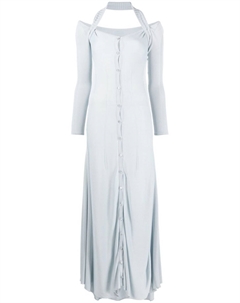 Платье Lagoa с вырезом халтер, синий Jacquemus