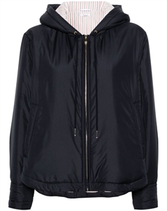 Пуховик с капюшоном, синий Thom browne
