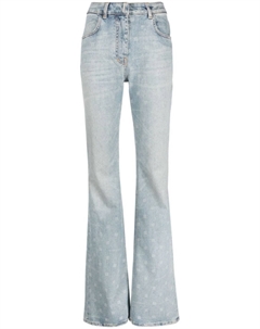 Расклешенные джинсы с логотипом, синий Givenchy