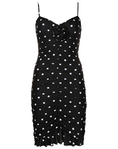 Платье мини в горох, черный Amir slama