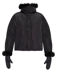 Куртка-пуховик с высоким воротом, черный Yves salomon