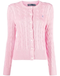 Кардиган Polo Pony фактурной вязки, розовый Polo ralph lauren