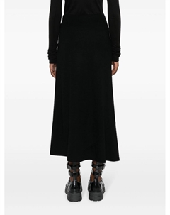 Юбка макси Luminary со вставками, черный Yohji yamamoto