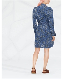 Платье-рубашка с принтом пейсли, синий Liu jo