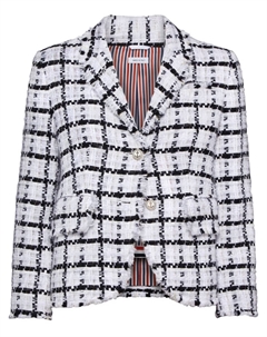 Клетчатый блейзер, белый Thom browne