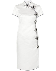 Шелковое платье миди Manon, белый Huishan zhang