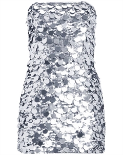 Платье мини Nolia с пайетками Retrofete, серебристый
