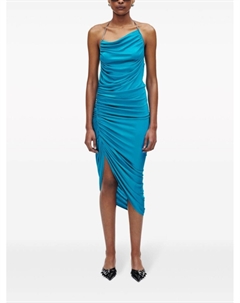 Платье миди со сборками, синий Marc jacobs