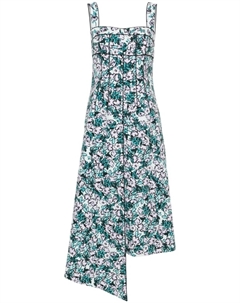 Платье миди Carson с цветочным принтом, зеленое Huishan zhang