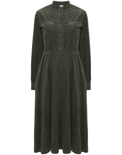 Вельветовое платье миди, зеленый Aspesi