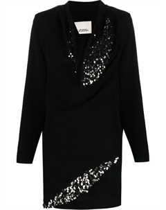 Платье Lazeli с длинными рукавами и пайетками, черный Isabel marant