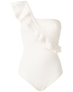 Купальник Siola с оборками, белый Clube bossa