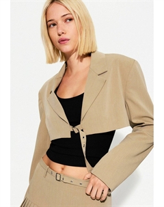 Блейзер, песочный Bershka