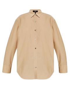 Рубашка с длинным рукавом и застежкой на пуговицы, нейтральный цвет Theory