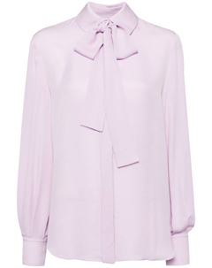 Шелковая рубашка с завязками, фиолетовый Dice kayek