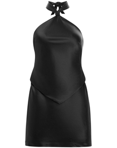 Retrofete платье мини Harlie с вырезом халтер, черный