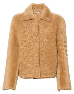 Куртка с отделкой из овчины, коричневый Thom browne