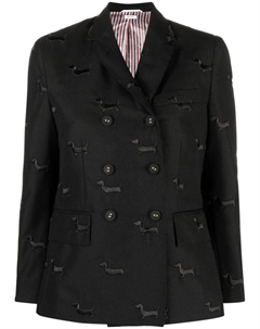 Однобортный блейзер строгого кроя, черный Thom browne