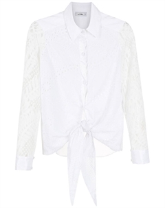 Рубашка с английской вышивкой, белый Amir slama