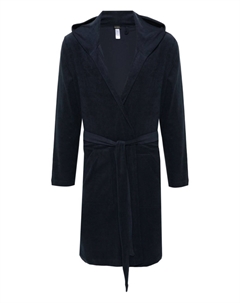 Махровый халат, синий Hanro
