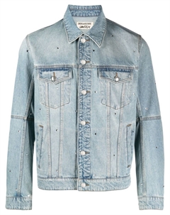 Джинсовая куртка Kasy с косым воротником, синий Zadig&voltaire