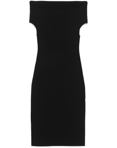 Трикотажное платье макси TOTEME, черный Toteme