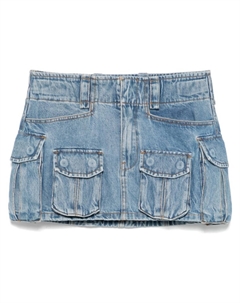 Мини-юбка средней посадки, синий Alexander wang