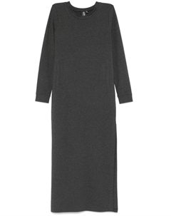 Платье макси с разрезом, серый Norma kamali