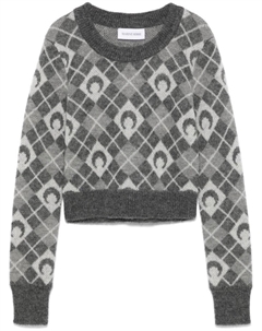 Свитер Moon с узором аргайл, серый Marine serre
