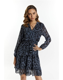 Повседневное платье MIT ZEBRA, серый Faina