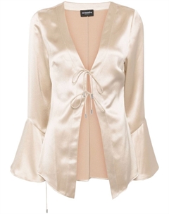 Retrofete блузка с длинным рукавом Svea, нейтральный цвет