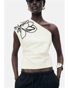 Топ, кремовый Mango