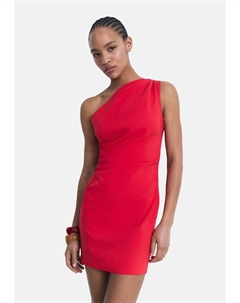 Повседневное платье KRÁTKÉ ASYMETRICKÉ, красный Mango